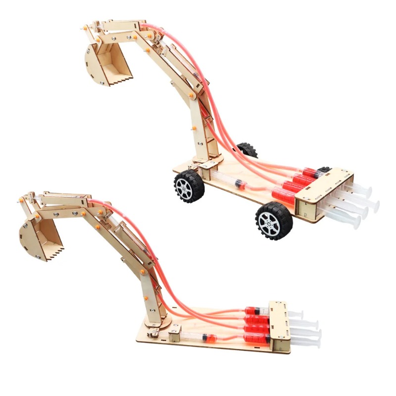 Science Nature - Ręcznie robiona koparka hydrauliczna DIY technologia